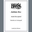 Cover icon of Jubilate Deo sheet music for brass quintet (trombone 2) by Canadian Brass, Arthur Frackenpohl and Giovanni Gabrieli, classical score, intermediate skill level