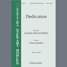 Cover icon of Dedication sheet music for choir (SSAA: soprano, alto) by Zanaida Stewart Robles and Felicia Barber, intermediate skill level