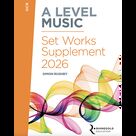 Cover icon of OCR A Level Set Works Supplement 2026 sheet music for all instruments by Rhinegold Education, intermediate skill level
