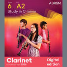 Cover icon of Study in C minor (Grade 6, list A2, from the ABRSM Clarinet Syllabus from 2026) sheet music for clarinet solo by Friedrich Demnitz, classical score, intermediate skill level