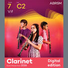 Cover icon of Vif (Grade 7, list C2, from the ABRSM Clarinet Syllabus from 2026) sheet music for clarinet solo by André Caplet, classical score, intermediate skill level