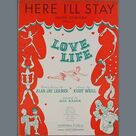 Cover icon of Here I'll Stay sheet music for piano solo by Kurt Weill and Alan Jay Lerner, easy skill level