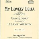 Cover icon of My Lovely Celia sheet music for voice and piano by George Munro and Shirley Leah, classical score, intermediate skill level
