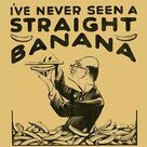 Cover icon of I've Never Seen A Straight Banana sheet music for voice, piano or guitar by Ted Waite, intermediate skill level