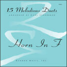 Cover icon of 15 Melodious Duets sheet music for two horns by Carl Strommen, intermediate duet