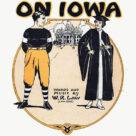 Cover icon of On Iowa sheet music for voice, piano or guitar by W.R. Law, intermediate skill level