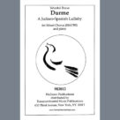 Cover icon of Durme, Durme sheet music for choir (SATB: soprano, alto, tenor, bass) by Yehezkel Braun, classical score, intermediate skill level