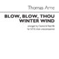 Blow Blow Thou Winter Wind sheet music download