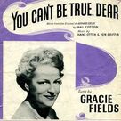 Cover icon of You Can't Be True Dear sheet music for voice, piano or guitar by Hans Otten, Gerhard Ebeler, Hal Cotton and Ken Griffin, intermediate skill level