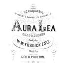 Cover icon of Aura Lee sheet music for voice, piano or guitar by George R. Poulton and W.W. Fosdick, intermediate skill level