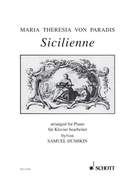 Cover icon of Sicilienne sheet music for piano solo by Maria Theresia Paradis, classical score, easy/intermediate skill level