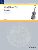 Cover icon of Sonata, Op. 11 No. 4 sheet music for viola and piano by Paul Hindemith, classical score, advanced skill level