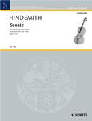 Cover icon of Sonata, Op. 11 No. 3 sheet music for cello and piano by Paul Hindemith, classical score, easy/intermediate skill level
