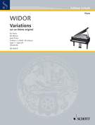 Cover icon of Variations sur un theme original, Op. 29 sheet music for piano solo by Charles Marie Widor, classical score, intermediate/advanced skill level