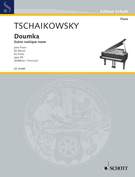 Cover icon of Doumka, Scène rustique russe sheet music for piano solo by Pyotr Ilyich Tchaikovsky, classical score, advanced skill level