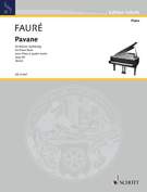 Cover icon of Pavane, Op. 50 sheet music for piano four hands by Gabriel Faure, classical score, easy/intermediate skill level