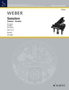 Cover icon of Sonata No. 1 in C major sheet music for piano solo by Carl Maria Weber, classical score, intermediate/advanced skill level
