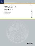 Cover icon of Sonata sheet music for clarinet and piano by Paul Hindemith, classical score, advanced skill level