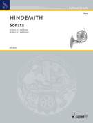 Cover icon of Sonata sheet music for horn and piano by Paul Hindemith, classical score, advanced skill level