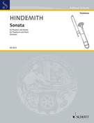 Cover icon of Sonata sheet music for trombone and piano by Paul Hindemith, classical score, advanced skill level