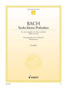 Cover icon of Six short preludes, BWV 933-938 sheet music for piano solo by Johann Sebastian Bach, classical score, easy/intermediate skill level