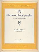 Cover icon of Niemand hat's gesehn, Op. 9 X No. 4, "Die Trepp' hinuntergeschwungen" sheet music for mezzo-soprano and piano by Carl Loewe, classical score, easy/intermediate skill level