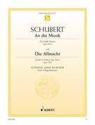 Cover icon of An die Musik, Op. 88/4 D 547 / Die Allmacht, Op. 79/2 D 852 sheet music for soprano and piano by Franz Schubert, classical score, easy/intermediate skill level