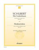 Cover icon of Der Lindenbaum, Op. 89/5 D 911/5 / Heidenroslein in E major, Op. 3/3 D 257 sheet music for mezzo-soprano and piano by Franz Schubert, classical score, easy/intermediate skill level