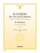 Cover icon of Der Tod und das Madchen D 531 / Im Abendrot D 799 sheet music for soprano and piano by Franz Schubert, classical score, easy/intermediate skill level