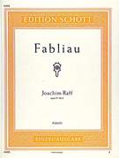 Cover icon of Fabliau, Op. 75/2 sheet music for piano solo by Joseph Joachim Raff, classical score, easy/intermediate skill level