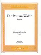Cover icon of Die Post im Walde, Op. 12, Fantasia sheet music for piano (with text) by Heinrich Schaeffer, classical score, easy/intermediate skill level