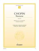 Cover icon of Nocturne in D major, Op. 9/2 sheet music for violin and piano by Frederic Chopin, classical score, easy/intermediate skill level