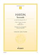 Cover icon of Serenade, from String Quartet No. 17 F major,, Op. 3/5, Hob. III:17 sheet music for violin and piano by Franz Joseph Haydn, classical score, easy skill level