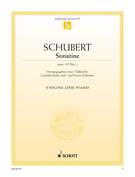 Cover icon of Sonatina in D major, Op. 137/1 D 384 sheet music for violin and piano by Franz Schubert, classical score, easy/intermediate skill level