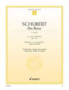 Cover icon of The Bee, Op. 13/9 sheet music for violin and piano by Franz Schubert, classical score, advanced skill level