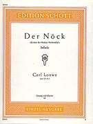 Cover icon of Der Nock, Op. 129/3, "Es tönt des Nöcken Harfenschall" sheet music for low voice and piano (C major, original) by Carl Loewe, classical score, easy/intermediate skill level