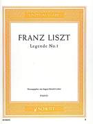 Cover icon of Legende No. 1, St. François d'Assise, La prédication aux oiseaux sheet music for piano solo by Franz Liszt, classical score, advanced skill level