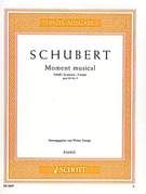 Cover icon of Moment musical, Op. 94 D 780, No. 3 F minor sheet music for piano solo by Franz Schubert, classical score, advanced skill level