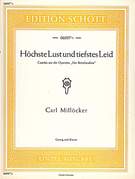 Cover icon of Hochste Lust und tiefstes Leid, Csárdás from the operetta "Der Bettelstudent" sheet music for soprano and piano by Carl Milloecker, classical score, advanced skill level