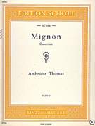 Cover icon of Mignon, Overture sheet music for piano solo by Ambroise Thomas, classical score, easy/intermediate skill level
