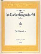 Cover icon of Im Kahlenbergerdorfel, Op. 340, Polka sheet music for piano solo by Philipp Jr. Fahrbach, classical score, easy/intermediate skill level