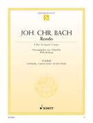 Cover icon of Rondo in F major sheet music for piano four hands by Johann Christian Bach, classical score, easy skill level