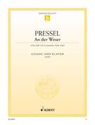 Cover icon of An der Weser, Hier hab' ich so manches liebe Mal sheet music for mezzo-soprano and piano by Gustav Pressel, classical score, easy/intermediate skill level
