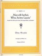 Cover icon of Nun eilt herbei, Witz, heitre Laune, Frau Fluth's aria from the opera "The Merry Wives of Windsor" sheet music for soprano and piano by Otto Nicolai, classical score, easy/intermediate skill level