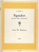 Cover icon of Rigaudon, from Dardanus sheet music for piano solo by Jean-Philippe Rameau, classical score, easy/intermediate skill level