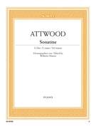 Cover icon of Sonatina in G major sheet music for piano solo by Thomas Attwood, classical score, easy skill level