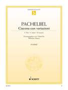 Cover icon of Ciacona con variazioni in C major sheet music for piano solo by Johann Pachelbel, classical score, easy/intermediate skill level