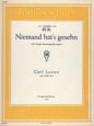 Niemand hat's gesehn Op. 9 X No. 4 "Die Trepp' hinuntergeschwungen" sheet music download