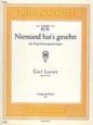 Niemand hat's gesehn Op. 9 X No. 4 "Die Trepp' hinuntergeschwungen" sheet music download