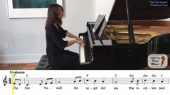 The First Nowell Piano Accompaniment Video